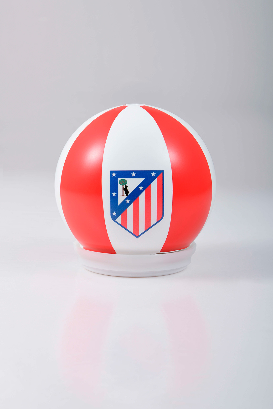 Bola LED oficial Atlético de Madrid roja y blanca con escudo del club para gorra Ball On Top